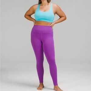 BNWT Lululemon Align High-Rise Pant 28"- moonlight magenta; size 6